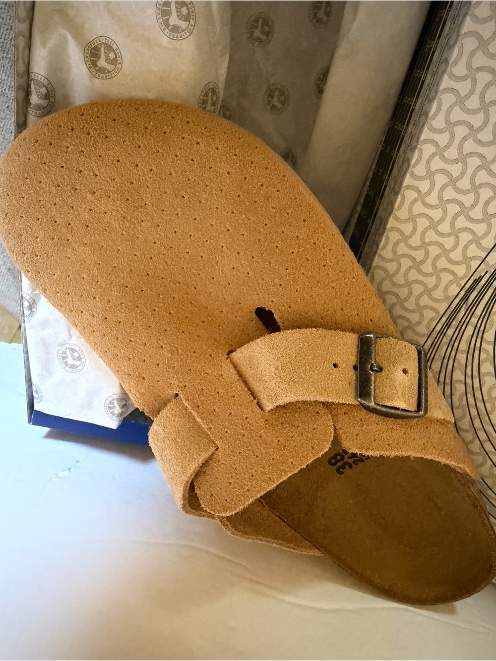 Birkenstock Boston beige suede 7 - Picture 11 of 12